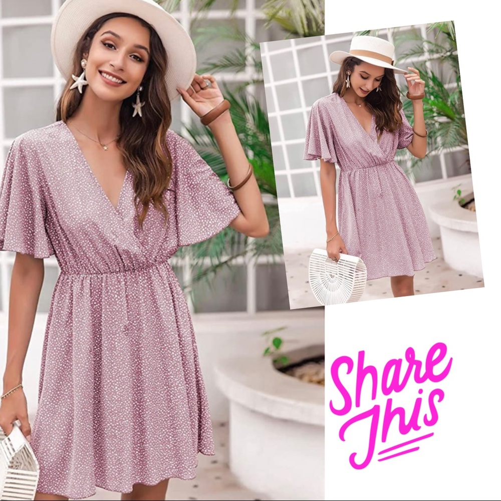 Dusty rose summer dress-B2G1